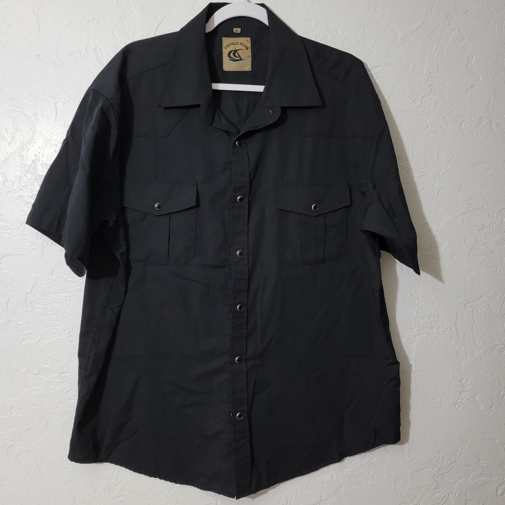 Coevals Club Western Pearl Snap Shirt, XL